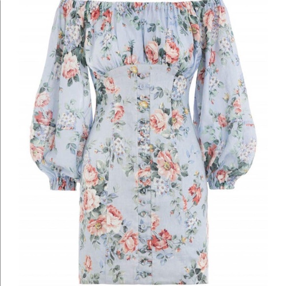 Zimmermann Bowie Off the Shoulder Dress - Picture 6 of 16